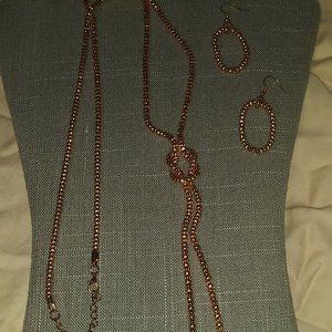 Necklace and earrings